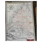 Vintage Fishing maps, Lake Erie etc