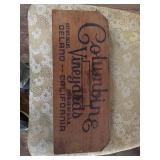 Columbine Vineyards Delano, California sign