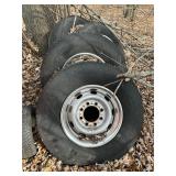 Four tires and rims