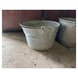 Galvanized bucket, metal trash can etc