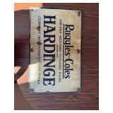 Vintage Ruggles-Cole, Harding Co Ad Sign