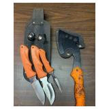 Remington knife set with belt sheath & hatchet