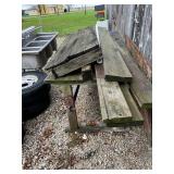 Table and scrap wood