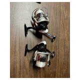 Two Shakespeare spinning reels