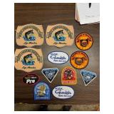 Vintage North American Fishing Club patches etc