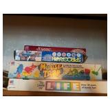 Board Games, boats, balls, etc