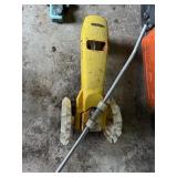 Vintage cast tractor sprinkler, sprinkler & timer
