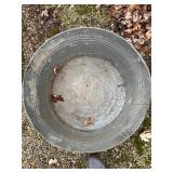 Vintage Galvanized Tub 22ï¿½ Across