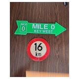 16 KM Metal Key West, Garage,Biohazard signs