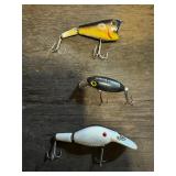 Vintage Arbogast Jitterbug, Sparkle & Popper Lures