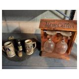 Beer Steins, Mackinaw City Wine Cellar Glasses