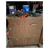 Metal cabinet, Craftsman ratchet,  tools, etc