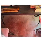 6ï¿½ Black Plastic folding table