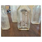 Vintage Pennell, MD, Fostoria, Ohio med jars, etc
