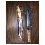 9ï¿½ Cobra Hunter knife & handmade with sheaths