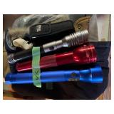 Red mag-lite, Pro 4 Tactical flashlight w/ case