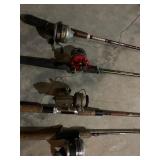 Daiwa Reel on Pfluger Rod, Abu Garcia 600 Amb.etc
