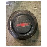 Vintage Chevy 9.5ï¿½ Red Dog Dish Hub Cap