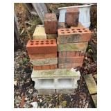 Stacks of bricks, block etc