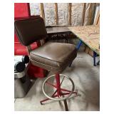 Vintage Metal shop stool & metal leg sawhorses