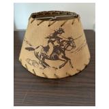 Vintage Cowboy paper lampshade 9ï¿½