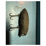 Vintage Grey Wooden fishing Lure