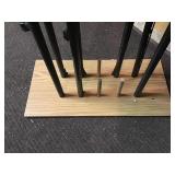 10 slot wood Gun Barrel Stand,barrels not included