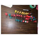 Daisy BBï¿½s, live & spent shells, clay pigeons etc.