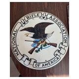 Vintage NRA Metal sign, hunting & WKXA sign