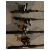 Zebco 33, Ugly Stick, Shakesphere Fishing poles