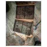 Fireplace grates, fire poker, etc