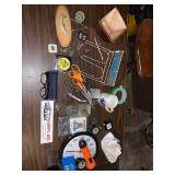 Tape measure, scissors, keychains etc