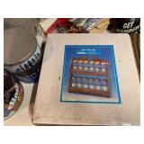 Vintage Spice Rack, coffee carafe, tray, tins etc