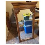 Vintage Faux wood mirror