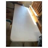 Plastic White folding table