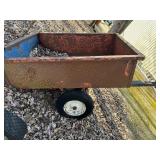 Metal Utility trailer with sliding gate