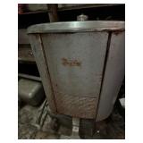 Vintage metal foot pedal handwashing station