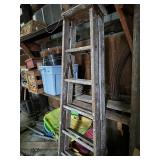 6 ft Vintage Wooden Heavy duty Ladder