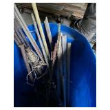 Metal & wooden garden stakes