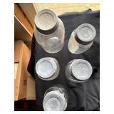 Vintage Ball Blue & clear Gallon& quart mason jars