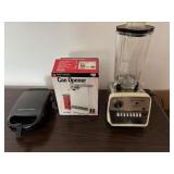 Vintage Blender, B/D Can opener, sandwich maker