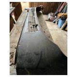 Vintage Black Metal Cowl Panel 1971 Chevy truck