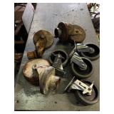 Vintage and new swivel casters
