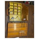 2 Magnum Plano boxes, swivels, rooster tails etc.