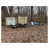 Trailer with removable containers