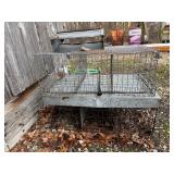 Rabbit cages 2 3 bay with feeder