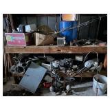 Wooden shop bench, Square D elec panel,etc