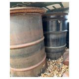 55 gallon  Metal barrels