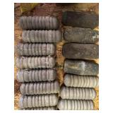 Vintage Wooden, aluminum fishing net floats etc