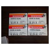 Winchester Dove & Quail 12 Gauge, 4 boxes live